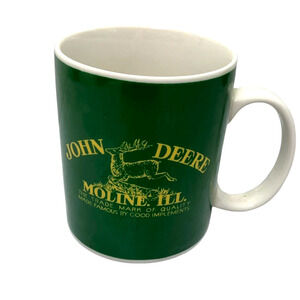 John Deere Tractor Coffee Cup Agriculture Advertising Ceramic Mug Gift‎